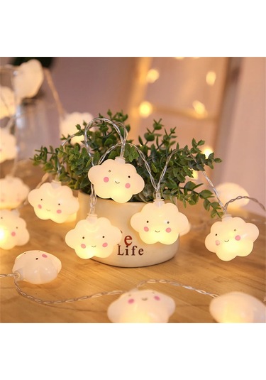 20led Bulut/yıldız Işığı Dize, Noel Doğum Günü Partisi İçin 10ft 1 Adet