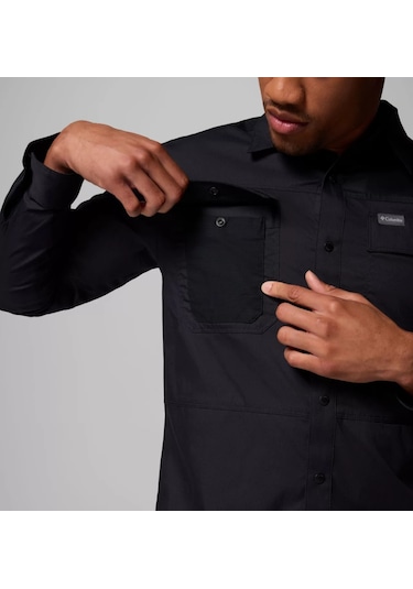 Columbia Am1594 Landroamer Twill Erkek Uzun Kollu Gömlek 2120581010 Siyah