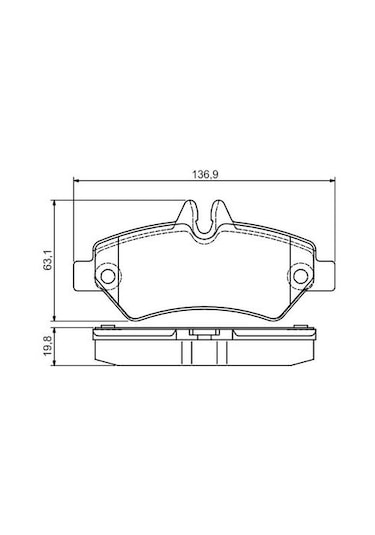Volkswagen Crafter 2.0bitdı 2011-2016 Bosch Arka Balata Wva29190