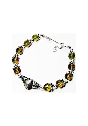 Lilahgümüş Gümüş Zultanit Taşlı Kazazlı Otantik Kadın Bileklik