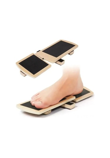 Skycity Ahşap Denge Tahtası: Postür Düzeltme Ve Ayak Bileği Stabilizasyonu İçin Sağlam Ahşap Eğitici, Bale Ve Denge Egzersizlerine Uygun