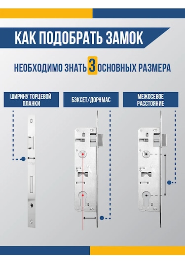 Dorf Alüminyum Kapılar İçin Gömme Tipi Kapı Kilidi 288499177 Zirveli