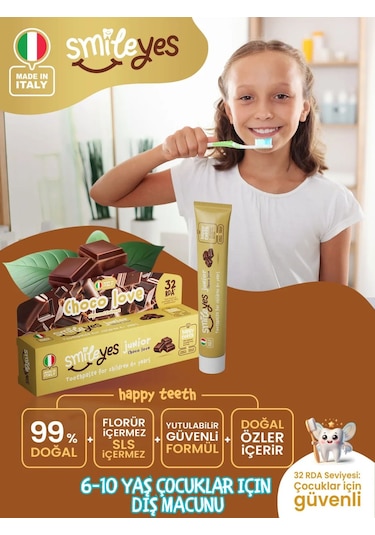 Smileyes Junior Diş Macunu 6+ Yaş 50 Ml Choco Love