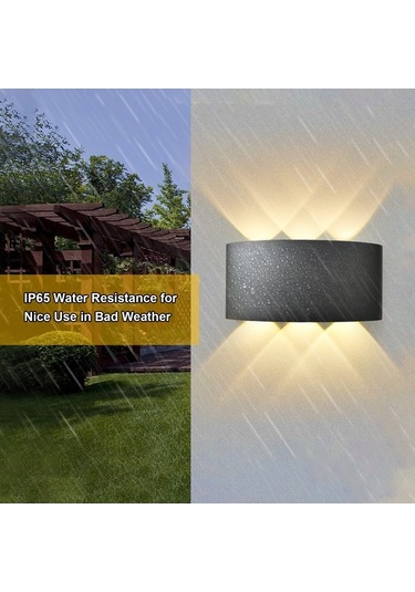 Tongxida İp65 Su Geçirmez 6 Başlı Led Duvar Lambası - Koridor & Merdiven Aydınlatma, Sıcak Beyaz/ılkı Beyaz Ilık Beyaz