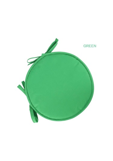 Yeşil Yuvarlak Bistro Dairesel Sandalye Minderi Koltuk Yedekleri Mutfak Yemek Çıkarılabilir Kapak Yeni