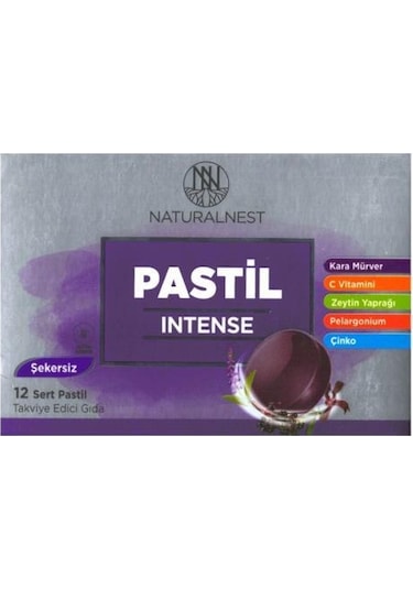 Naturalnest Intense Şekersiz 12 Sert Pastil