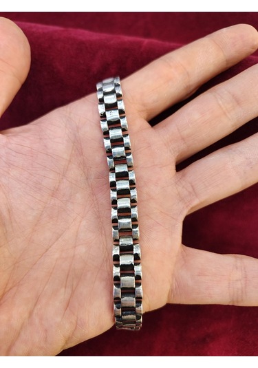 Modagümüşevi 925 Ayar Gümüş Erkek Bileklik