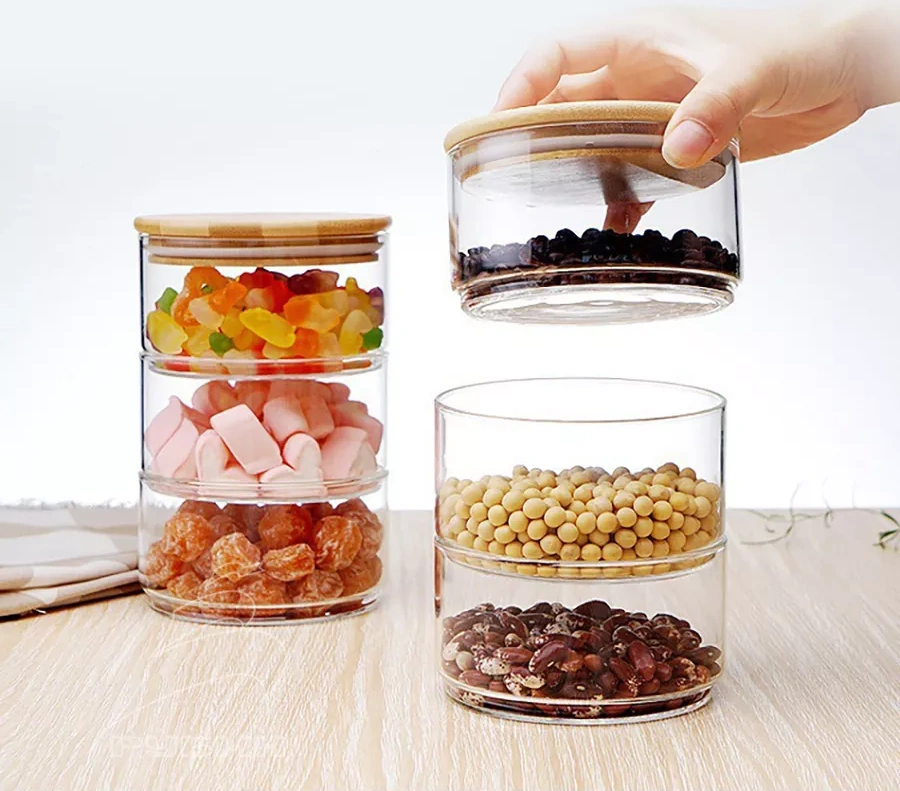 Get&joy Trio 3'lü Cam Kavanoz Seti, 1380 Ml 220787211