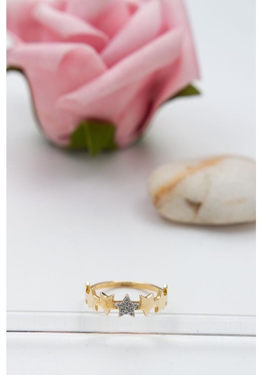 14 Ayar Altın Eklem Yüzük Kadın Yüzük Lkyzk1535