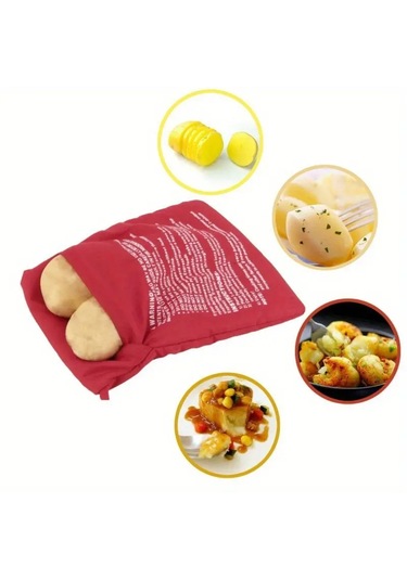Microdalga Patates Pişirme Torbası Kırmızı