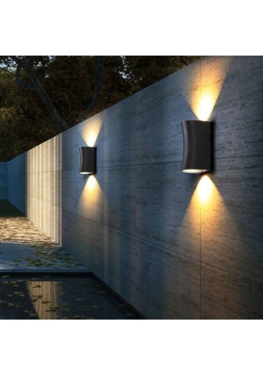 Nanna Eskitme Kasa Amber Işık Ledli Çift Yönlü Iç Dış Mekan Bahçe Teras Veranda Duvar Apliği Bakır