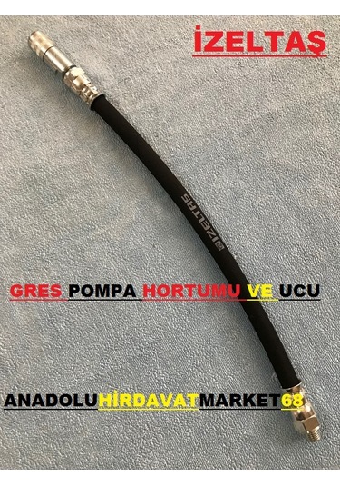 İzeltaş Gres Pompa Hortumu Gres Pompa Ucu 30 CM Her Markaya Olur