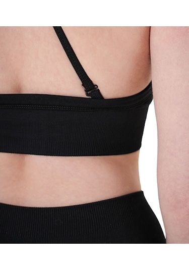 Musclecloth Nova Seamless İpli Bra Siyah