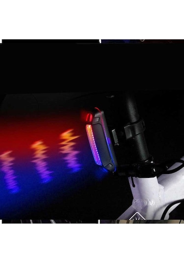 Briviga Usb Şarjlı Bisiklet Çakar Işığı Ebl-035Rb Siyah