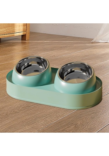 Homyl Çift Su Ve Mama Kaseleri, Köpek Yemekleri Pet Paslanmaz