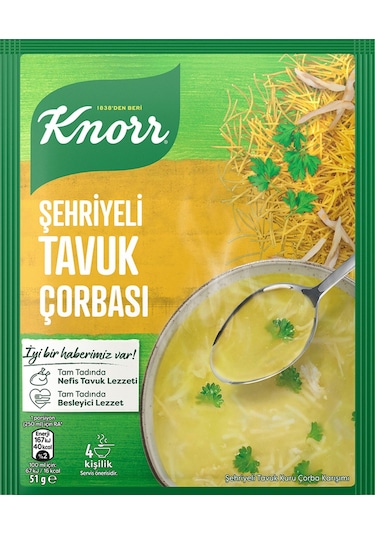 Knorr Şehriyeli Tavuk Çorbası 51 Gr X 6 Adet Yeni Ambalaj