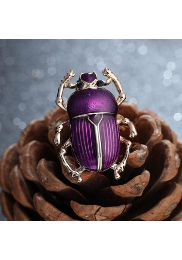 1 Adet Kadınlar Çocuklar İçin Vintage Böcek Broşları Emaye Hayvan Böcekleri Broş Pinleri Çok Renkli