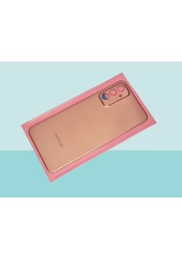 Tkgz Samsung Galaxy Uyumlu M23 Arka Kapak Batarya Kapağı - Gold Çok Renkli