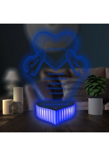 Sevgililer Günü Sevgilime Anlamlı Hediye 16 Renkli Kumandalı