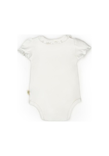 Bebek 2li Kısa Kollu Zıbın Body %100 Organik Pamuk, Bebek-yenidoğan-csy8137 Taş Rengi