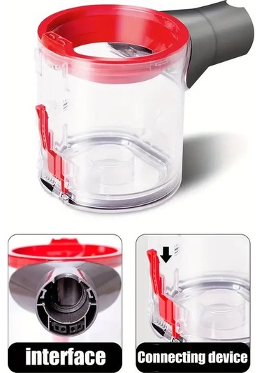 İle Uyumlu V7 V8 Sv10 Sv11 Kablosuz Süpürge Şeffaf Yedek Toz Kabı