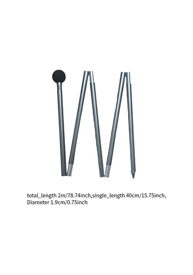 Suntek Çadır Direği Beş Bölümlü Barınak Yapımı Plaj Gri