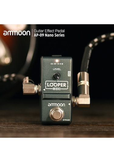 Ammoon Ap-09 Nano Loop Elektro Gitar Efekt Pedal Looper Gri