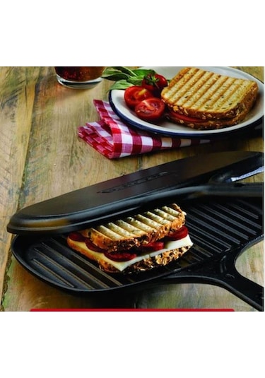 Lava Demir Döküm Çift Taraflı Izgara Tost Tavası 18x26