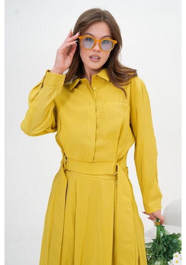 Ftz Women Kadın Modal Etekli Takım Hardal 30714 Hardal