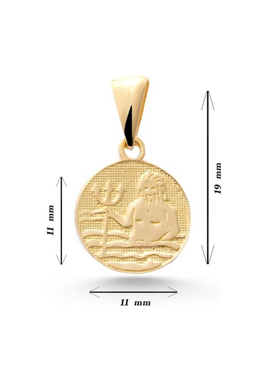 Sefa Gold 14 Ayar Altın Kova Burcu Kolye Ucu