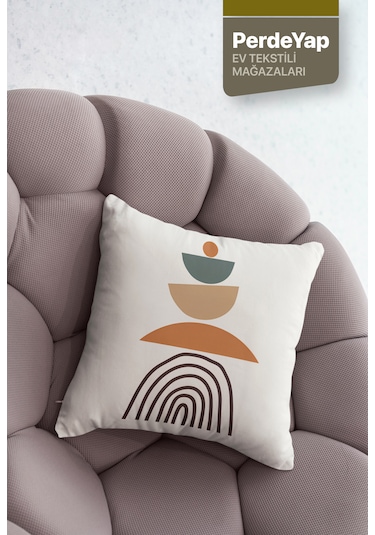 Etnik Afrika Sürrealist Desenli 4lü Dijital Kırlent Kılıfı