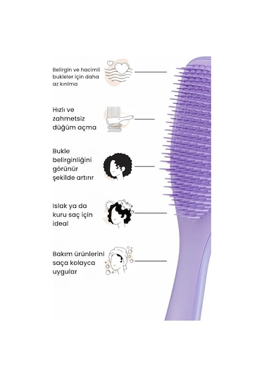 Tangle Teezer Wet Hair Naturally Curly LSaç Fırçası