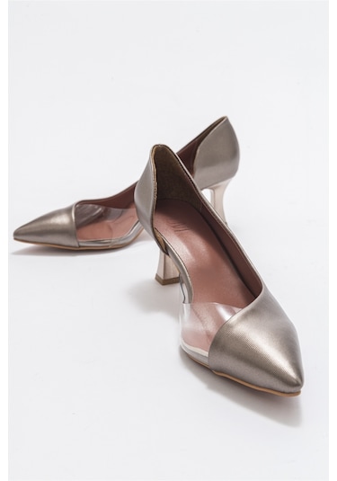 353 Bakır Lara Topuklu Kadın Ayakkabı Bakır