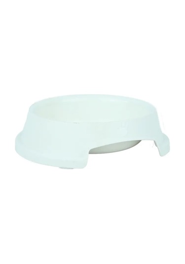 Pribor Kedi Köpek Mama Ve Su Kabı 600 Ml Beyaz