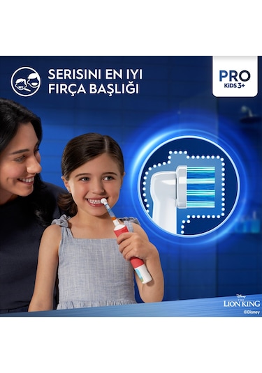 Oral-B Vitality Pro Lion King Özel Seri Çocuklar İçin Şarj Edilebilir Diş Fırçası