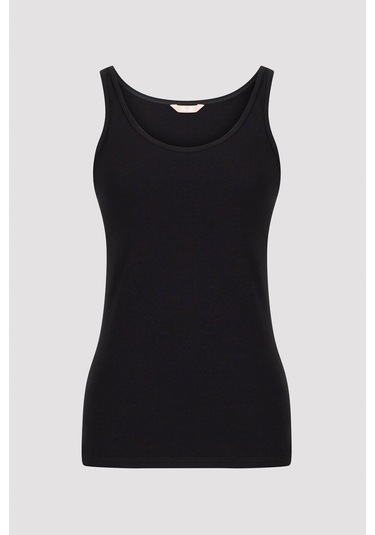 Penti Siyah Basic Kalın Askılı Atlet