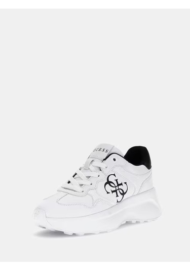 Guess Luckei 4g Logolu Kadın Spor Ayakkabı Flplucele12 Beyaz