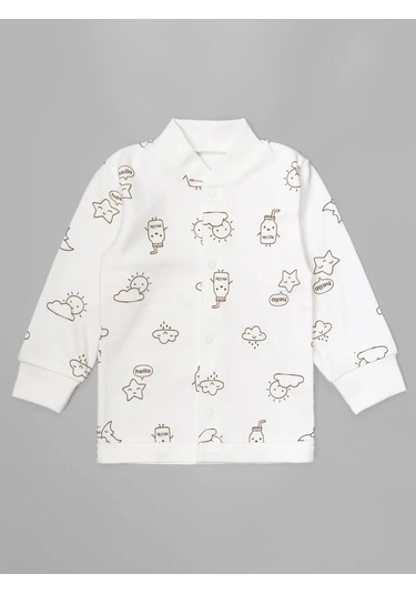 Krasavella Yenidoğanlar İçin 3 Parçalık Kazak Baskı 344447649 Sütlü