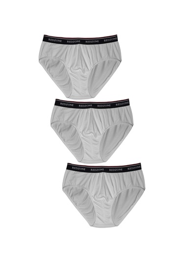 3'lü Paket Erkek Büyük Beden 105-180 Kilo Arası İçin Uygun Rahat Kalıp Redzone Likralı Slip Beyaz