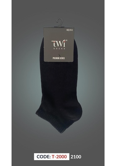 Pamuk Patik Düz Paket Karışık Çorap 12'li - Karışık Antrasit