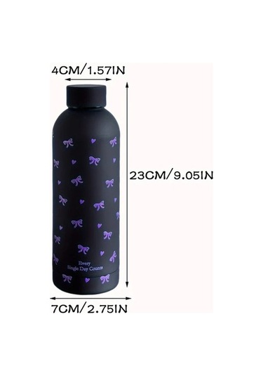 Trendooze Temiz Pembe Kurdeleli 17 Oz Paslanmaz Celik Termos Sıcak Soguk Içicekler Seyahat Spor Gaojunshop01 Desenli Paslanmaz Pembe