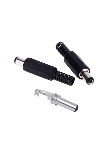 Wozlo 5.5 x 2.1 MM CCTV Kamera Erkek Fiş Jack Konnektör 10lu