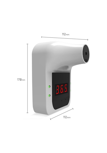 Konesam Hızlı Ölçüm Yapan Duvara Monte Asılı Kızılötesi Ateş Ölçer - Alarmlı Ve Hassas
