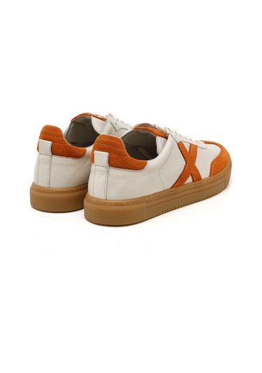 Sneaker Günlük Kadın Mar-25y-192-3030 John May Orange Süet-bej Cilt-orange Süet Orange Turuncu