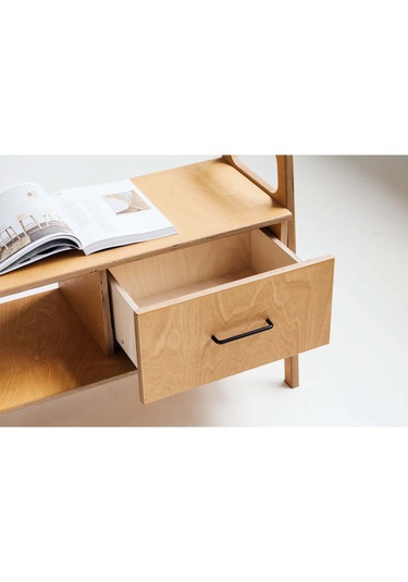 Woodesk Madera, Ahşap, Dolap Ve Konsol, 170x65, Natural Renk