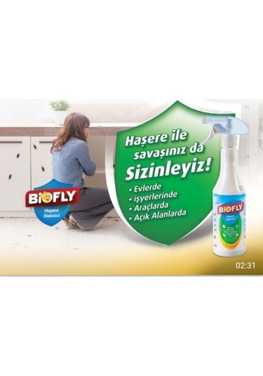 Biofly Haşere Öldürücü Sprey 2 x 500 ML