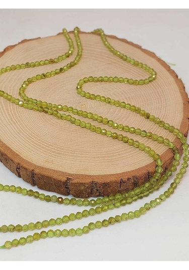 Peridot Zebercet Taşı Dizi 3.5mm 45946 Çok Renkli