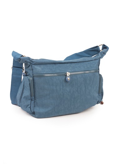 Krinkıl / Klinkır Su Geçirmez Kumaş Çok Gözlü Çapraz Kol Ve Omuz Postacı Çantası 116g Mavi