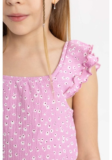 DeFacto Kız Çocuk Desenli Bluz C3382A824SMPN444