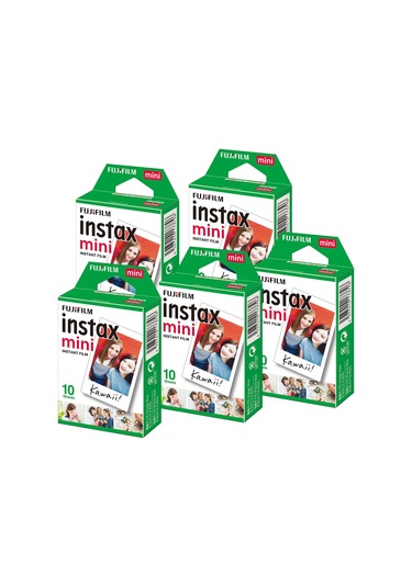 Fujifilm Instax Mini 7-8-9-11-25-70-90 için Film 50 Adet